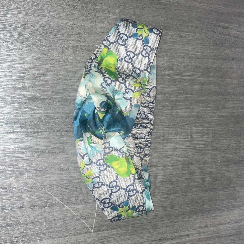 Gucci Bloom Silk Headband Scarf Floral